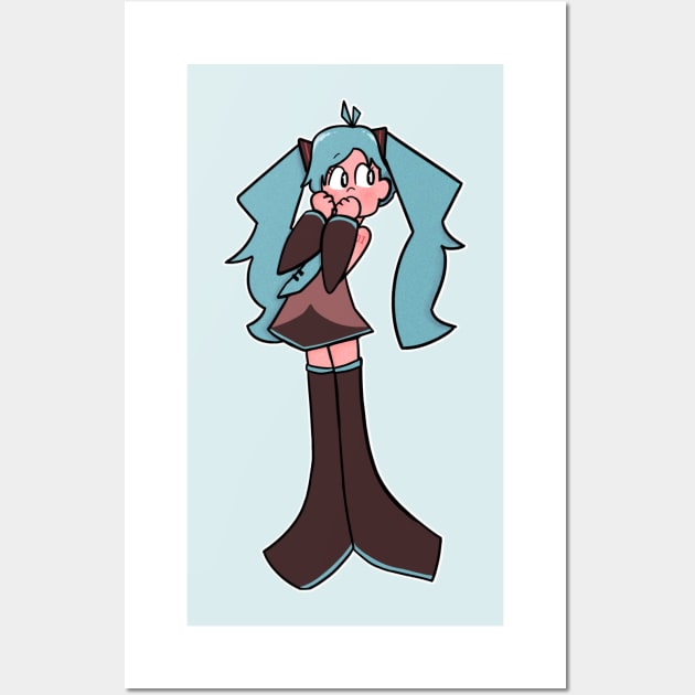 Have some fun with Miku Wall Art by Husky's Art Emporium